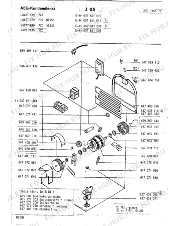 Взрыв-схема стиральной машины Aeg LTH720 - Схема узла Section4